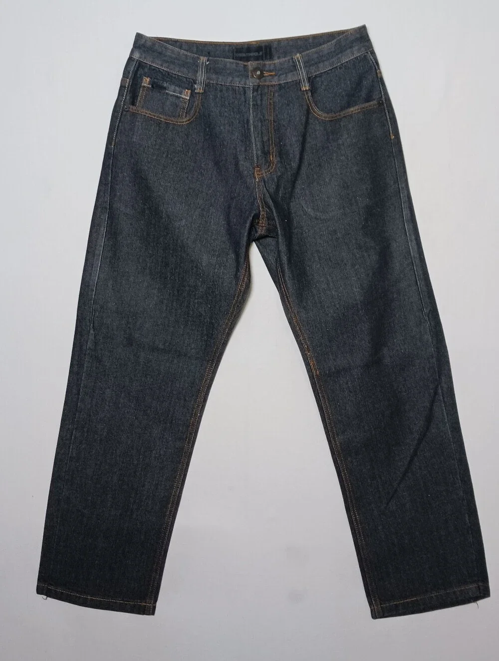 Vintage Southpole Mens Relaxed Fit Jeans 34X32 Black Denim Y2K